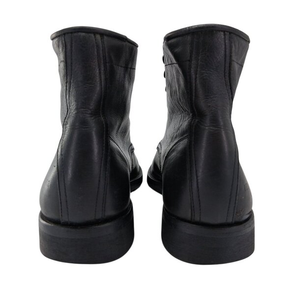 Paul Smith Red Ear Boots Mens Size 7 Black Leather Lace Up Goodyear Welted Work - Picture 9 of 13